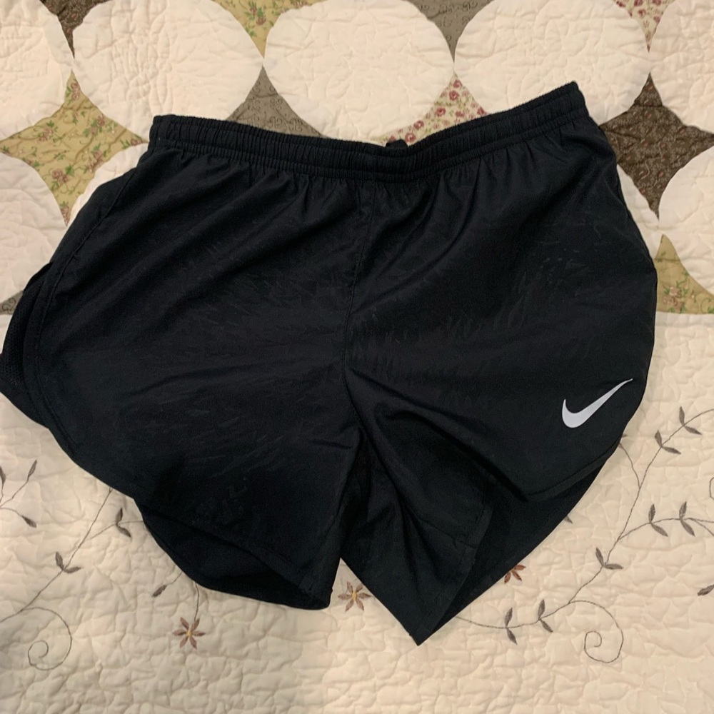 Nike Black Dri-FIT Athletic Shorts with White Swoosh NWOT